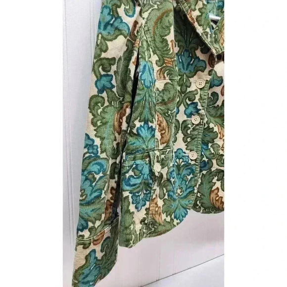 Ann Taylor Lofts Petites 6P Corduroy Floral Paisley Brocade Jacket - Picture 2 of 7